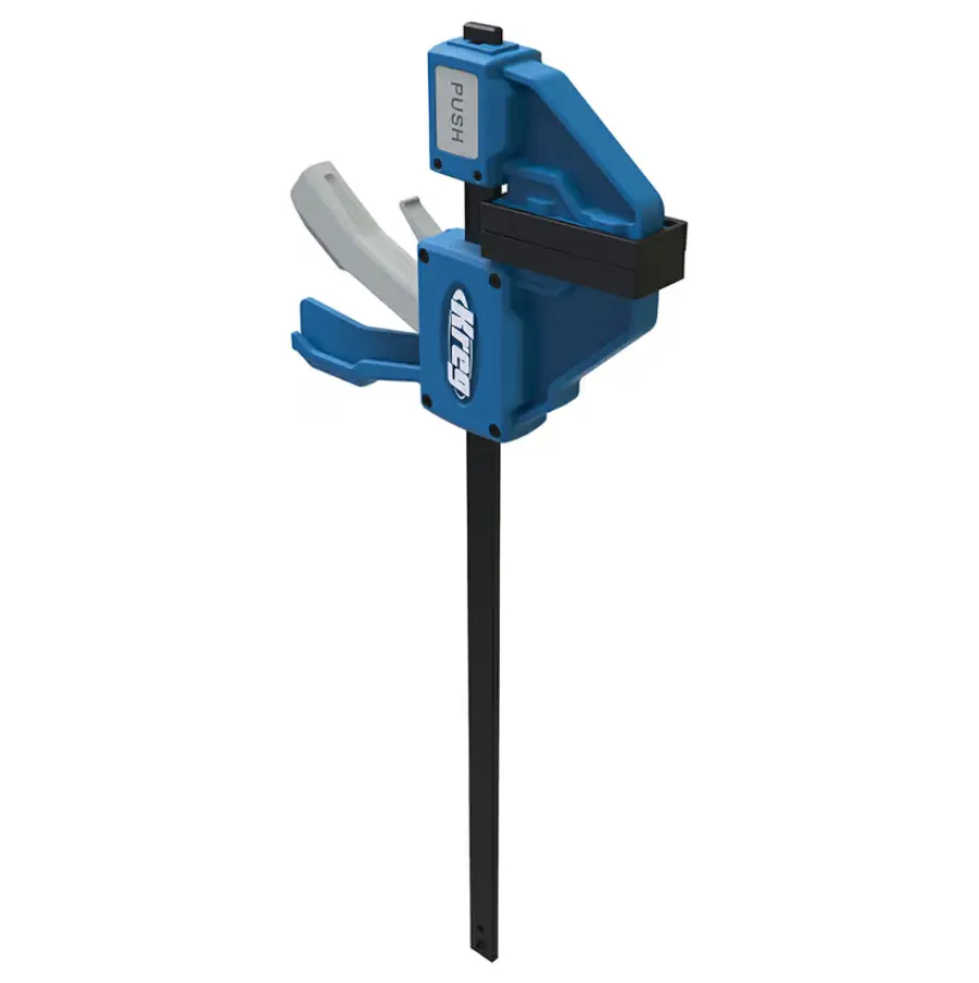 Kreg 12-in VersaGrip 1-Handed Clamp, Quick-Release Tool for Hardware & Tools Applications