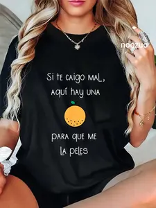 Unisex Graphic T-Shirt with Funny Spanish Slogan for Latinos, Casual 100% Cotton Short Sleeve Round Neck Top for Everyday Wear