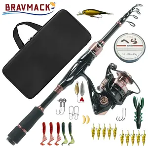 2.1m Ultra-Short Carbon Fishing Rod Set, Includes Bait, Hooks, and Gear Box, Perfect for Beginners and Professionals