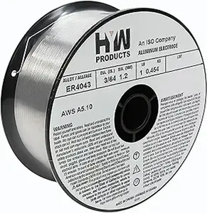 ER4043 3/64" x 1-LB Aluminum MIG Welding Wire made in Canada (1-Pack)
