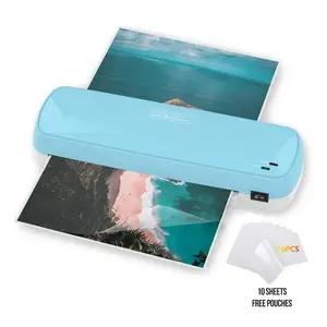 Laminator Machine With 10 Sheets - Fast Warm-Up For A4/A5/A6 Documents & Photos - Office, School, Home Use - Teacher Supplies & Organization Essentials (Color Preservation Technology)