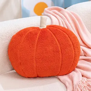 Pumpkin Pillow Cushion, Home Decor Accent Piece, Autumn Harvest Festival Thanksgiving Family Decoration, Sofa Bed Lumbar Support Pillows