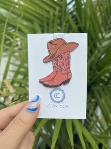 Cowgirl Boot - Magnetic Bookmark for Book Lovers