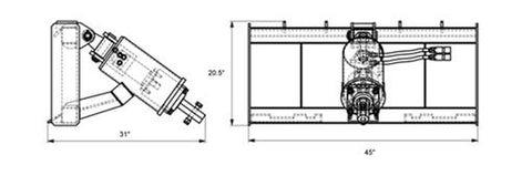 12" Skid Steer Auger Drive - Drill Fence Post Holes 46" Deep 12" Skid Steer Auger Drive - Drill Fence Post Holes 46" Deep