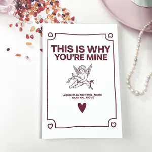 THIS IS WHY YOU'RE MINE Romantic Fill-In Love Journal for Couples – Aesthetic Gift Book | BookTok Anniversary, Perfect Gift for Valentine’s Day, Birthday