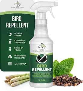 Donaldson Farms Bird Repellent Spray – Outdoor Formula to Keep Birds Away – Pigeon, Woodpecker, Sparrow, Duck & Goose Deterrent – Efficient Bird Spray for Roofs, Yards, Patios, Balconies, Homes