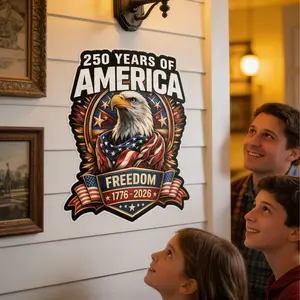 Patriotic Gifts 2026 | 250th America Anniversary Car Decals | Eagle Flag Vinyl Stickers for Veterans Military Families History Lovers 4th of July