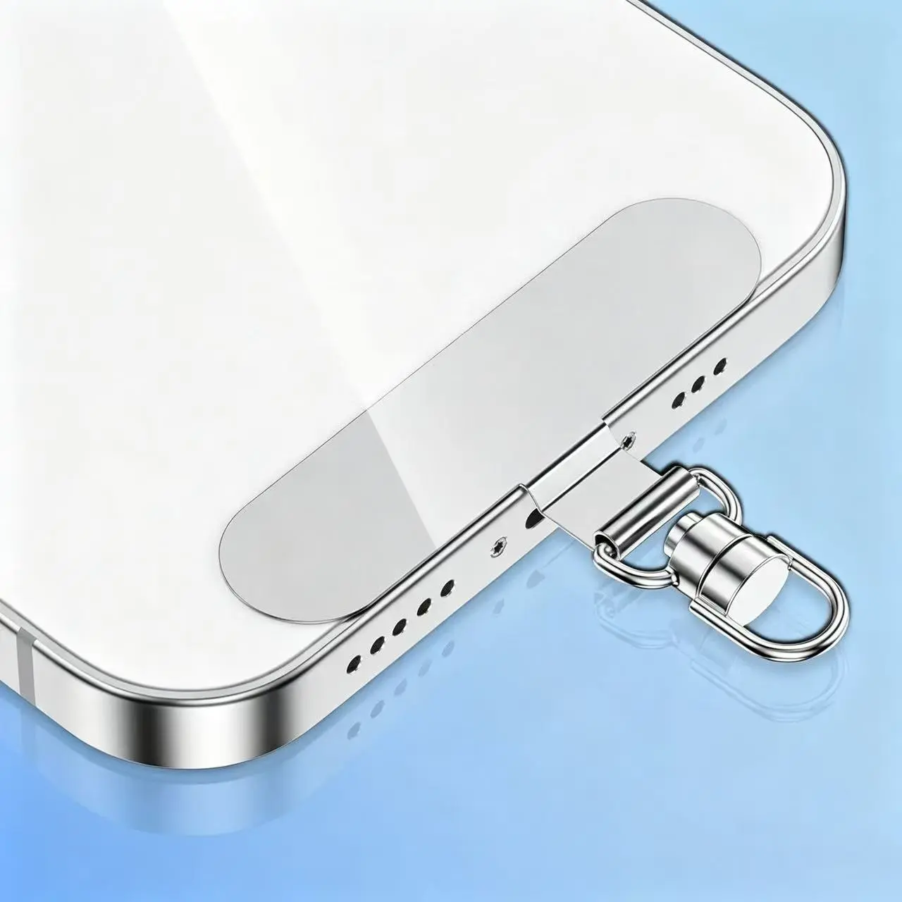 C5 Metal holder 0.2mm ultrathin attachment for phone chains
