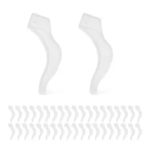 20 pairs of glasses ear backs/ear hooks, non-slip glass ear hangers, comfortable silicone eyeglass pads, suitable for eyeglasses, sunglasses, and reading glasses; ear-back fixers for children and adults (black + transparent)