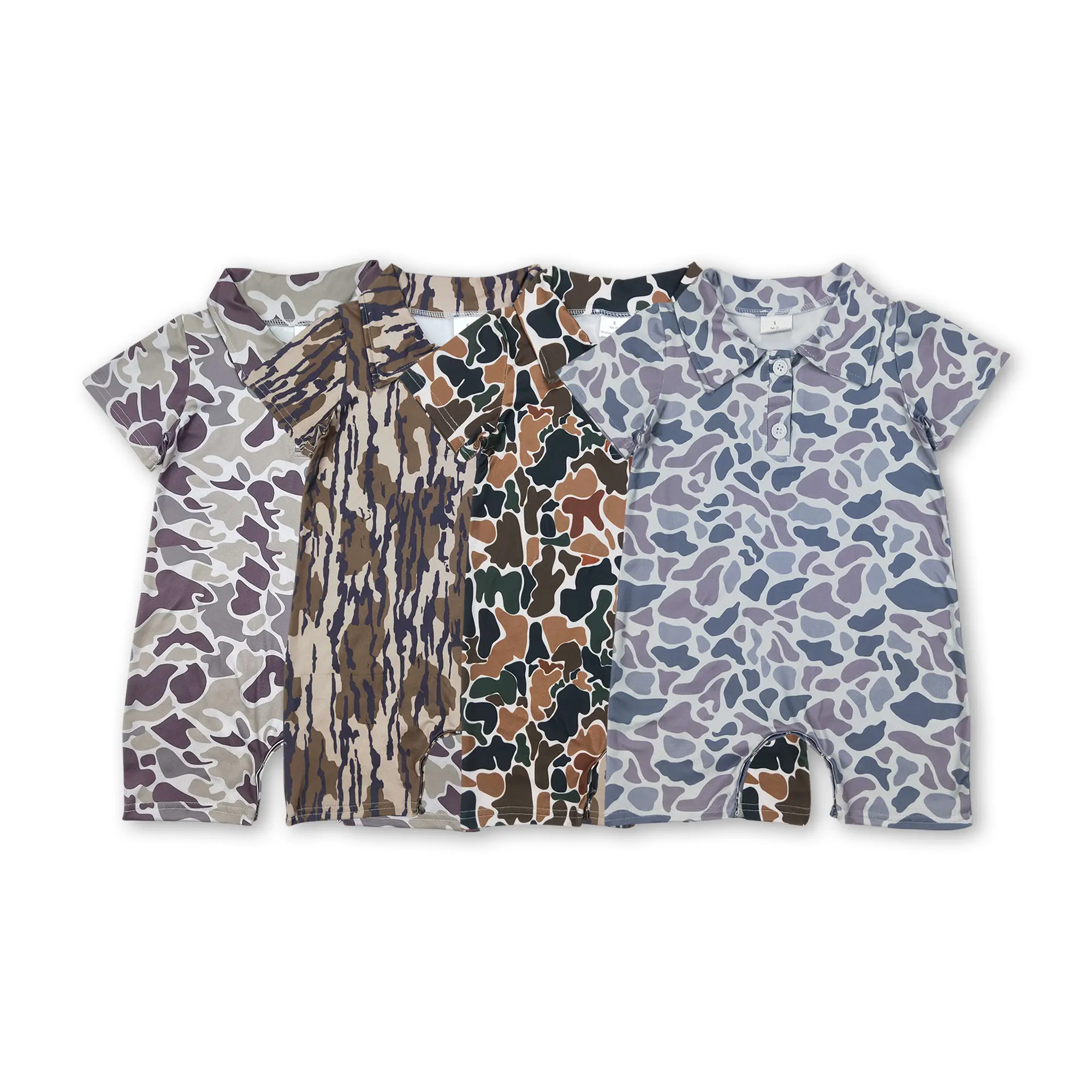 Baby Boy Summer Romper Camo Hunting Toddler Boy Summer Clothes