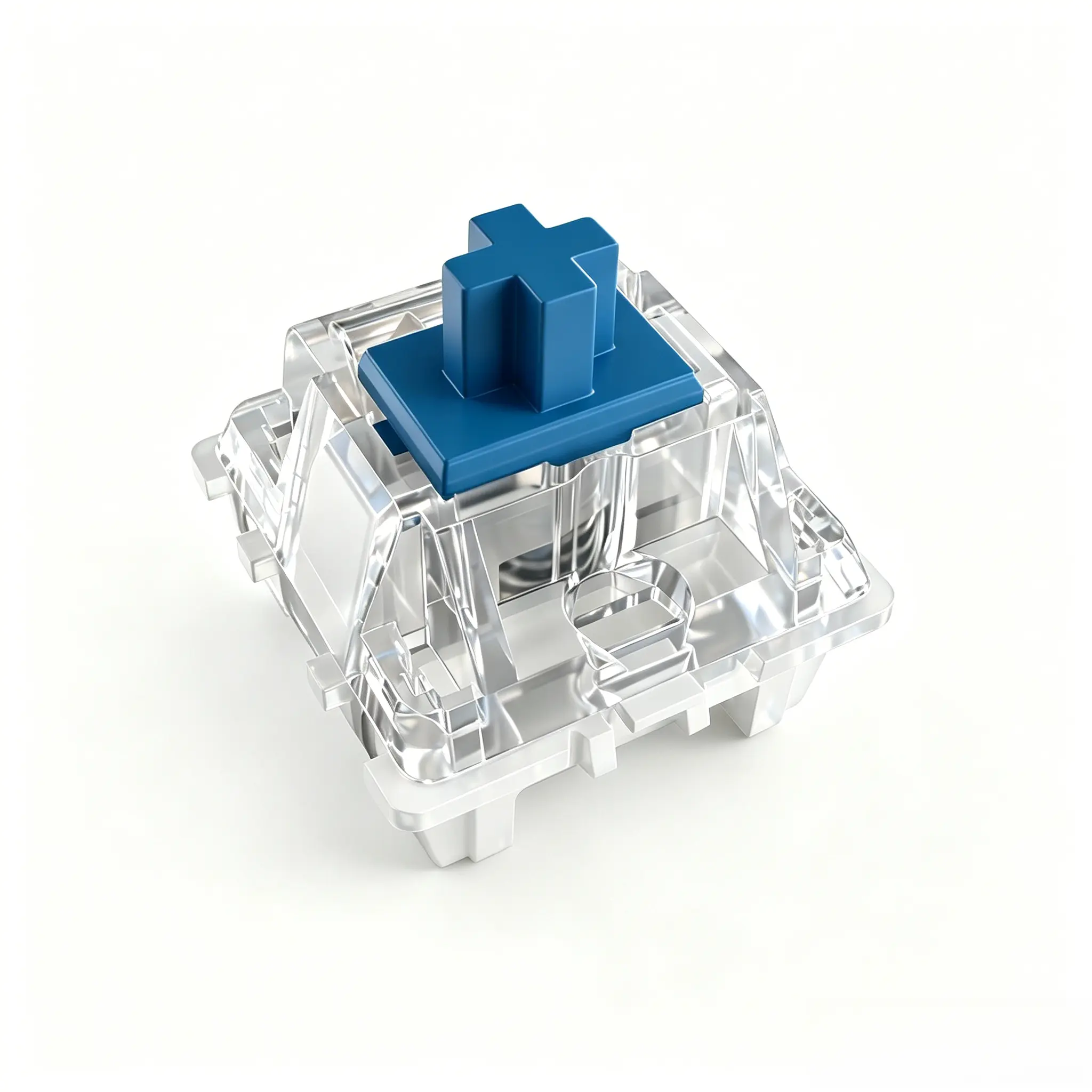 KAVLORN Blue Clicky Tactile Mechanical Keyboard Switch, 5-Pin Hot Swap Translucent RGB MX Type Switch, 18x15mm for Custom Mechanical Keyboard DIY