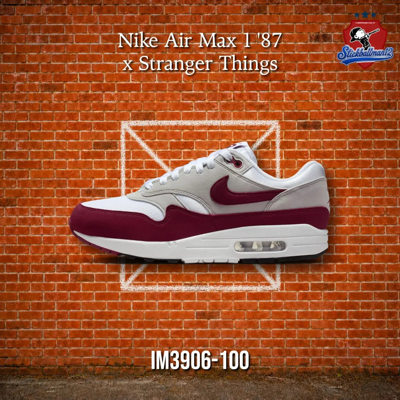Nike Air Max 1 '87 Stranger Things Steve Harrington (IM3906-100)