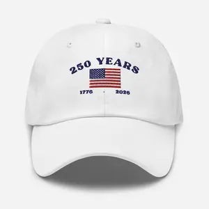 United States of America 250th Anniversary Embroidered Cap, Patriotic Cap for Independence Day, America 1776 to 2026