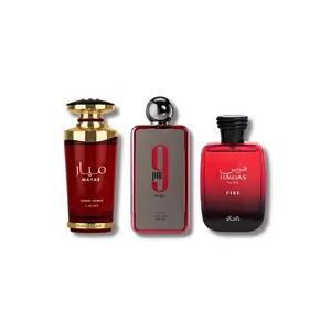 Lattafa Mayar Cherry, Afnan 9PM Rebel EDP 3.4FL.OZ & Hawas Fire EDP 3.38FL.Oz, Arabian Fragrance, Cherry Intense Perfume