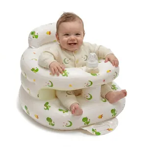 Upgrade Surround Inflatable Baby Seat for Babies 3-36 Months with Built-in Air Pump Bumbo Seat Tray Cozy Ergonomic Design for Safety Stability and Easy Use