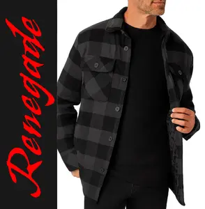 Share MEN'S 4 OZ. QUILTED PADDED BRAWNY FLANNEL SHIRTS JACKET