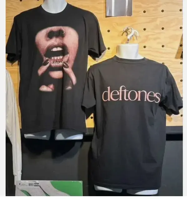 New Deftones 2026 Eu & UK Tour short sleeve black 2 side shirt
