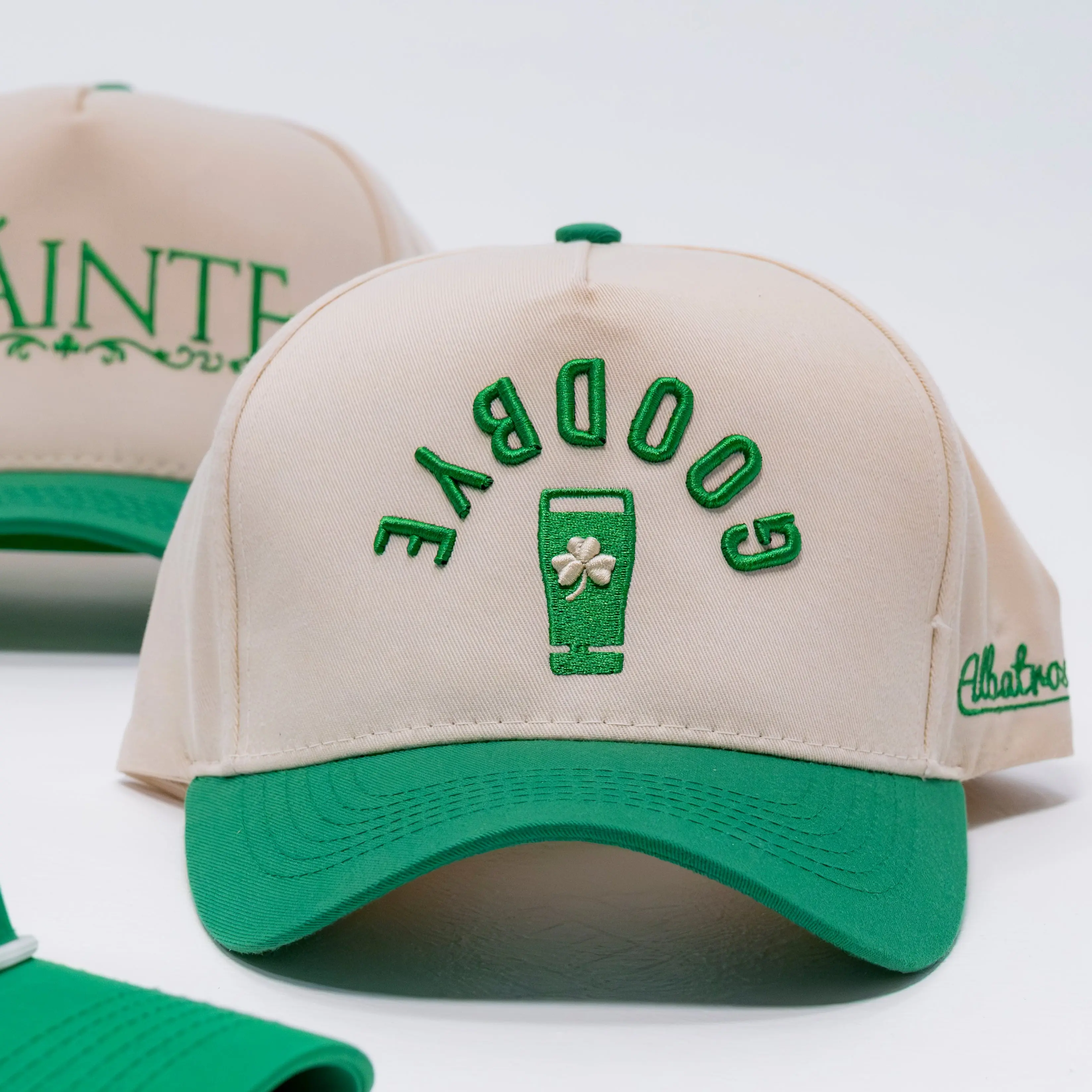 Irish Goodbye Hat - Unique Design with Elegant Straps, Ideal for Celebrating Departures and Anniversaries