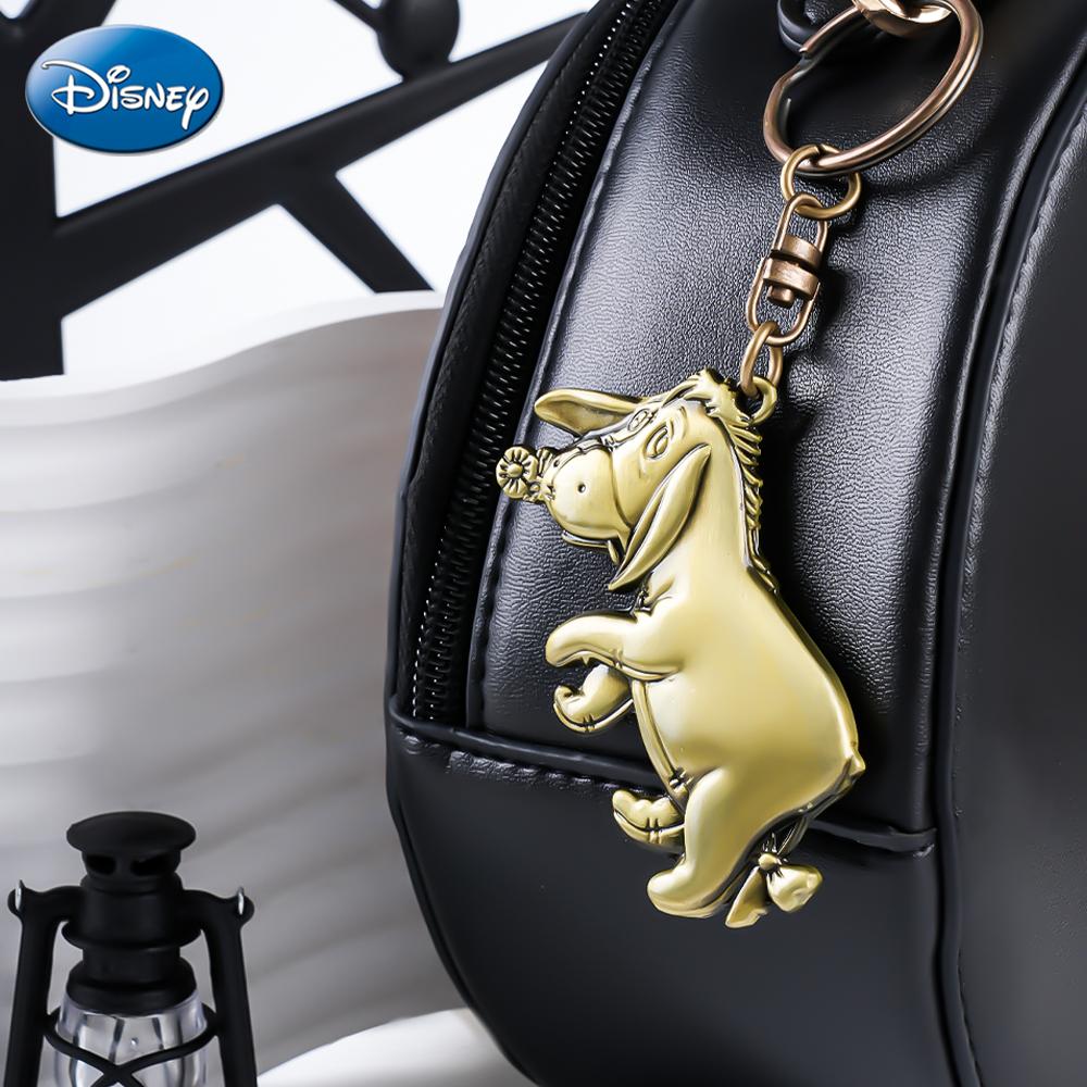 Disney Winne The Pooh Eeyore Keychain 1PC Officially Licensed 3D Figurine Bag Clip Charms Anime Figure Keychain Anime Collector Kering Backpack Decor Durable Exquisite Alloy Gift