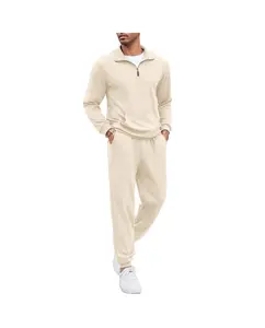 COOFANDY Men's Tracksuit 2 Piece Quarter Zip Sweatsuit Sets Casual Athletic Running Jogging Suits