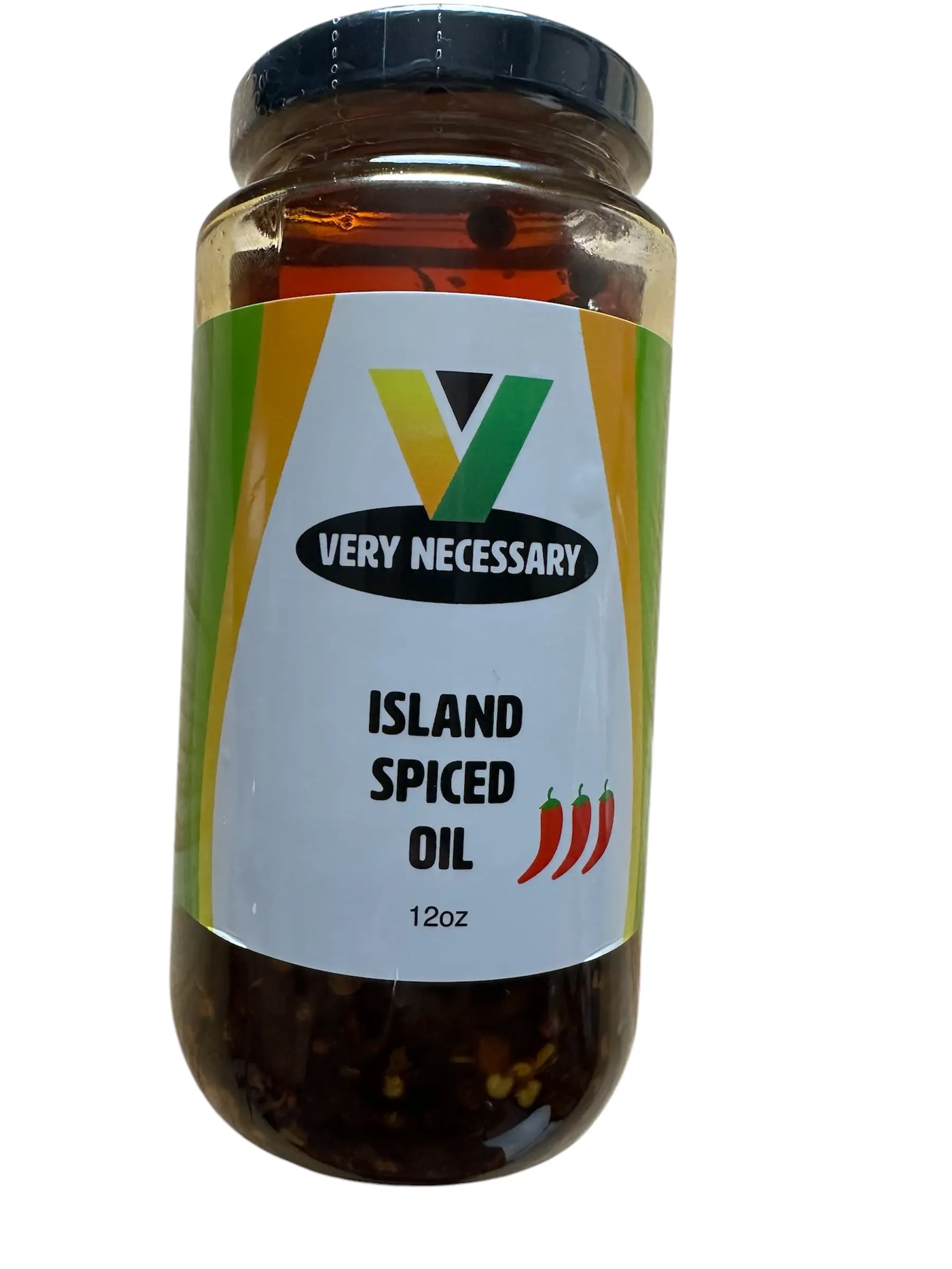 Very Necessary Island Spiced Oil Organic Sugar-Free Natural Dairy Free Bottle Flavor Chilli Rice Spiced oil seasoning hot sauce crunchy  fried