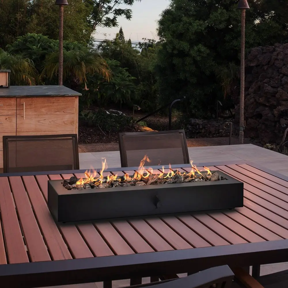 28" Outdoor Tabletop Fireplace Black - Threshold 28" Outdoor Tabletop Fireplace Black - Threshold
