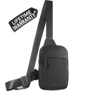 Mini Sling Bag Crossbody Fanny Pack Men & Women - Switchable Strap, RFID Blocking, Water-Repellent, Hidden Pocket