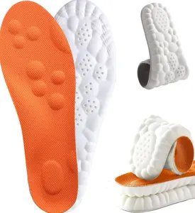 2026 New Steppers Insoles for Men Women Upgrade Trim to Fit 4D Memory Foam Cloud Insoles with Arch Support & Cushioned Comfort Fits All Shoe Types Orange Men 11.5-12.5 Women 13-14 All Seasons Breathable Sweat-Resistant