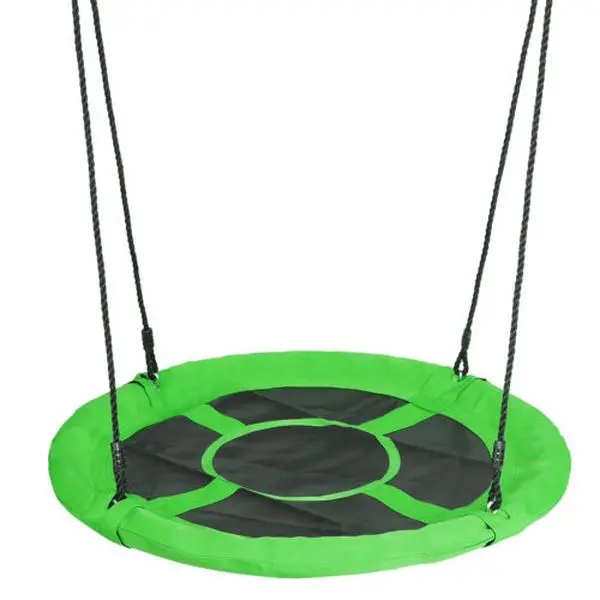 40-Inch Saucer Tree Swing, 900D Oxford Fabric Hammock with 40.2~70.1*40in Adjustable Height Ropes, Weather-Resistant Sun-Protective Child-Friendly Playground Equipment, Easy to Install for Backyards, Great Fun for Children