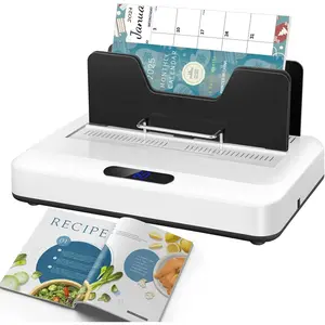 Thermal Binding Machine 500 Sheets Capacity No Preheat Digital Touch Panel Air Cooling Electric Binder for A4 A5 Letter Size Documents Office Home Projects