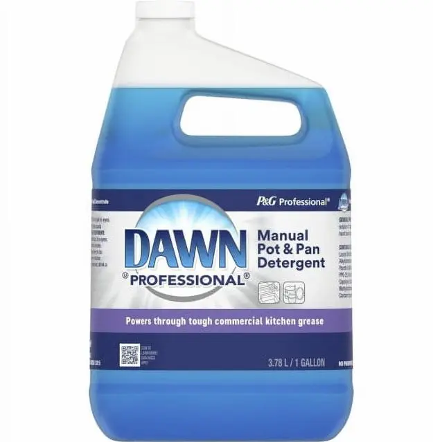 Dawn Professional Manual Pot and Pan Detergent Dish Soap, 1 gal Original Scent - Nontoxic Home Food Residue Remover, Gentle Kitchen Oil Removal Solutions