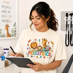 Pediatrics Animal Team Shirt | Cute Pediatric Clinic Graphic Tee