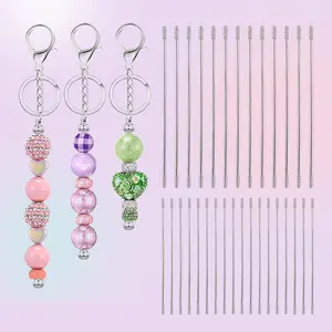 90/70pcs Beadable Pen & Keychain Replacement Rods, Metal Wire Extensions for DIY Beading Crafts, Long Bead Bars for Custom Pens & Bag Charms