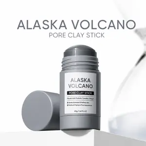Clay Stick Collection 5 Masks for Every Skin Concern - Alaska Volcano Clay Stick / Mugwort Anti Pores & Acne Clay Stick / Niacinamide Bright Boost Clay Stick / Amazon White purifying Clay Stick / PDRN Rose Clay Stick