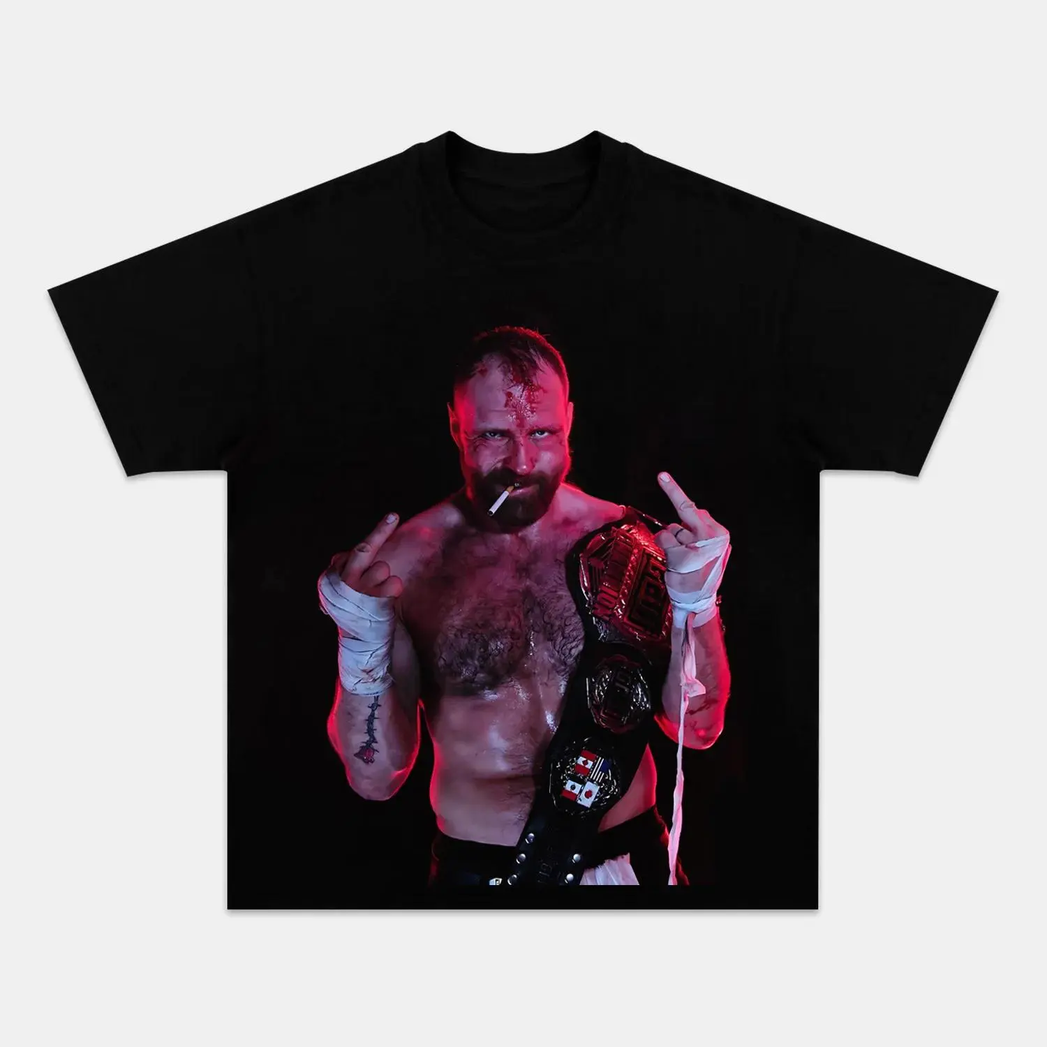 Jon Moxley T-Shirt – AEW Wrestling Hardcore Icon Tee, Champion Graphic Shirt, Soft Cotton Unisex Fan Merch, Streetwear Trend