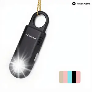 3 in 1 135db safety alarm, Rechargeable Personal portable mini Safety Alert Alarm with Ultra-Bright Torchlight Non-Slip Grip Keychain Emergency SOS Siren for Women Students Night Runner Loud Hiking Bear Alerts, bird repellent devices Securing Accessories