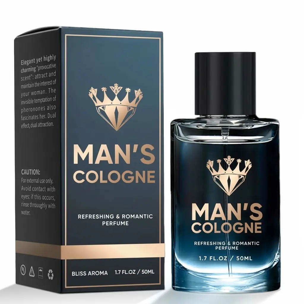 Men's Pheromone-Infused Eau de Parfum (EDP) - 50ml/1.7fl oz 50 ml Bottle, Dual-Attraction Blend, Long Lasting Refreshing Scent, Cruelty Free, All Seasons, Ideal for Dates-Parties Fragrance, Dual-Attraction Formula