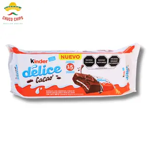 Kinder Delice Cacao 15 pc. | Authentic Mexican Dessert | Sweet Snack Chocolate | Authentic Mexican Chips & Snacks by Chuco Chips