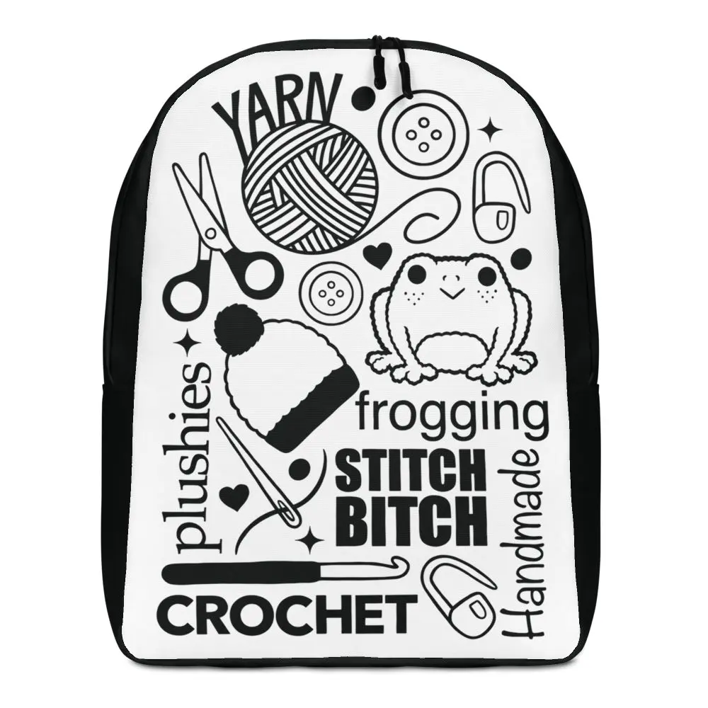 Crochet Doodle Backpack - Elegant Design for Everyday Use, Ideal for Travel and Casual Outings