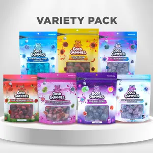 Goso Gummies 7-Bag Viral Gusher Variety Pack – 42oz Mix of Sweet, Sour & Spicy Flavors – Ultimate Gushers Candy Bundle
