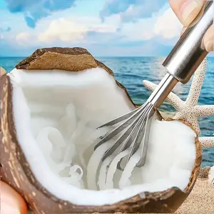 Stainless Steel Kitchen Multi-Function Tool Utensils, Coconut Grater & Fish Scale Remover, Durable, Safe, Space-Saving, Ideal for Home Cooking