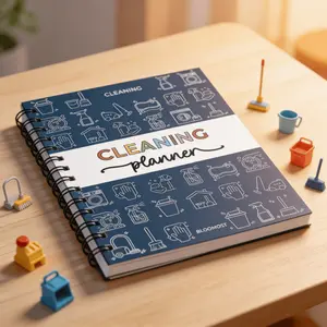 ADHD Cleaning Planner - Cleaning Schedule and Checklist Organizer for Adults and Teens - Daily, Weekly & Monthly Household Cleaning Checklist for ADHD Minds - Stress-Free Housework