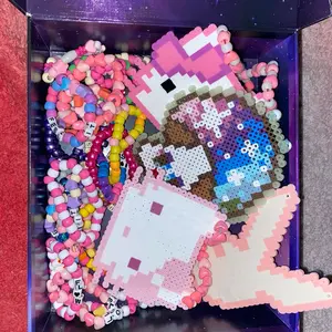 40-Piece Rave Kandi Kit! Necklaces, bracelets, rings! Ready to trade, gift, or glow up your fit! Perfect for EDM lovers & first-time ravers!