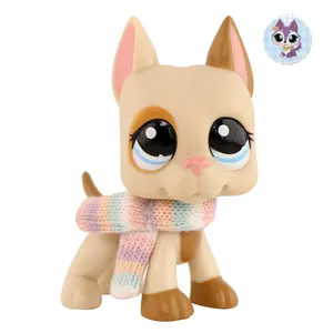 diylpshome miniature great dane dog custom pet figure cat and dog kids gift