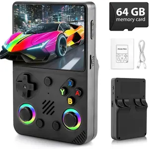 RG36 Pro Retro Handheld Games Console with Open Source System - 3.5" IPS Screen,A large number of different Classic Games 64G TF Card, Portable Gaming Player for Travel,Gift for Teen or Partner ，White, purple, black, red, green #SummerVibes