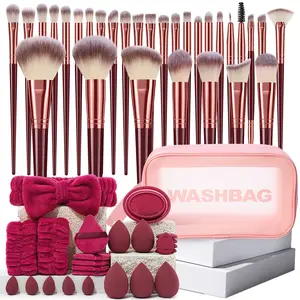 1PCS Multi-Functional Zipper Toiletry And Cosmetic Bag Waterproof+30pcs Makeup Brush Sets+24PCS Makeup Tools Set Beauty Kit Beauty Kit Powder Contour, Waterproof Bag, Makeup Brush Organizer