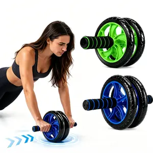 Ab Roller Wheel with Knee Mat – Core Workout Equipment, Anti-Slip, Heavy Duty Ab Wheel for Home Gym Abs Training， foam roller，Core Ab Trainer，Multifunctional Abdominal Muscle，