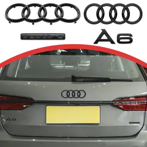 Audi A6 2020-2023 model ABS 3D vehicle logo - highly durable, rainproof, UV resistant, customized for specific vehicles, easy to stick, perfectly compatible with A6