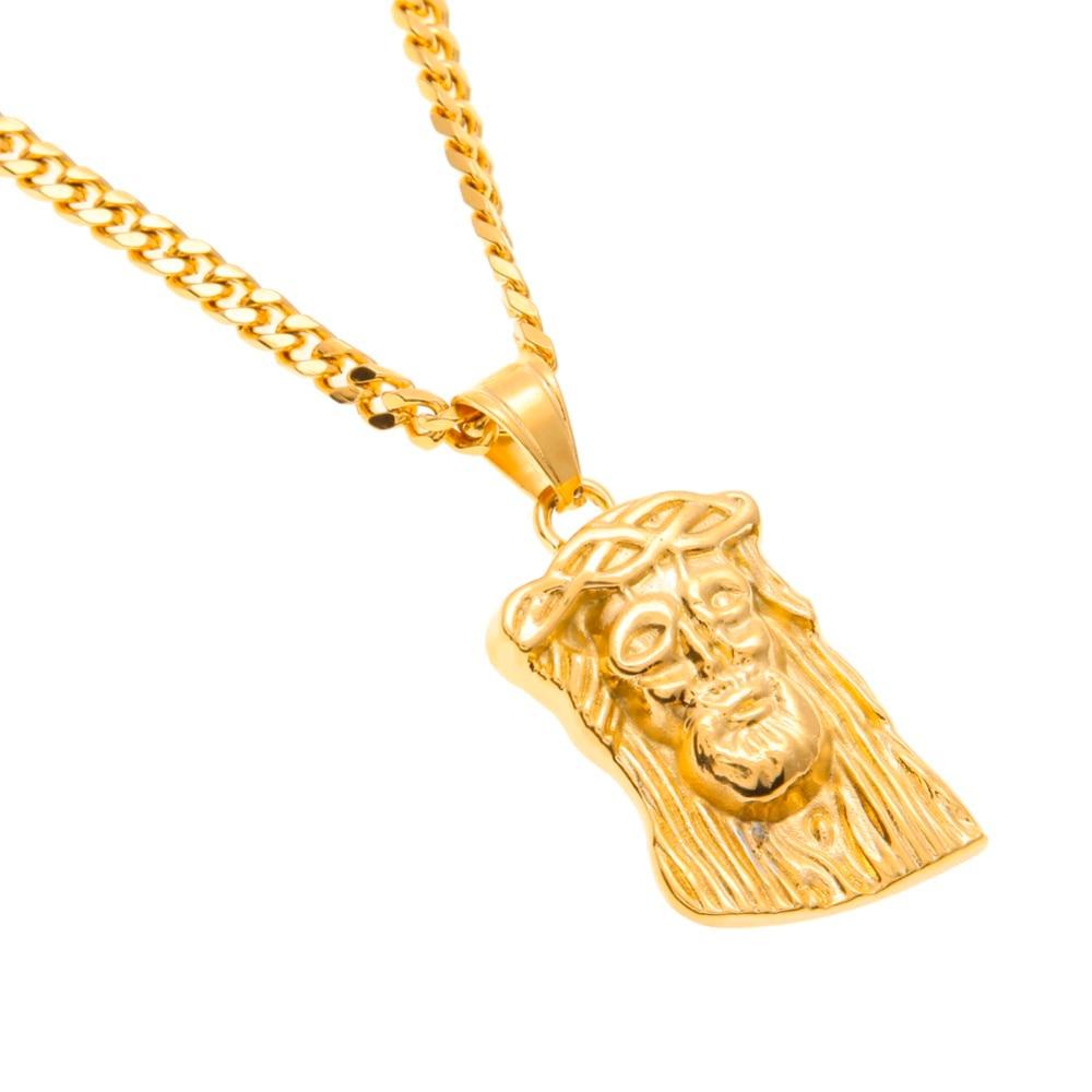 Stainless Steel Jesus Pendant Unisex Jewelry