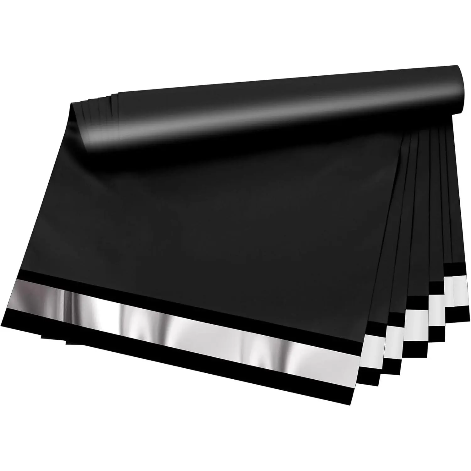 Poly Mailers - 10x13 inch 100 Pcs Black Shipping Bags with 2.4mil Thickness, Waterproof and Tear Resistant Mailing Envelopes, Privacy Protected Self Seal Packaging Bags for Small Business